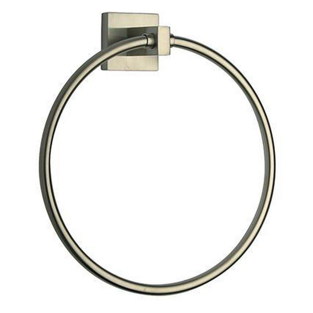 Fortis Brushed Nickel Round Closed Towel Ring 