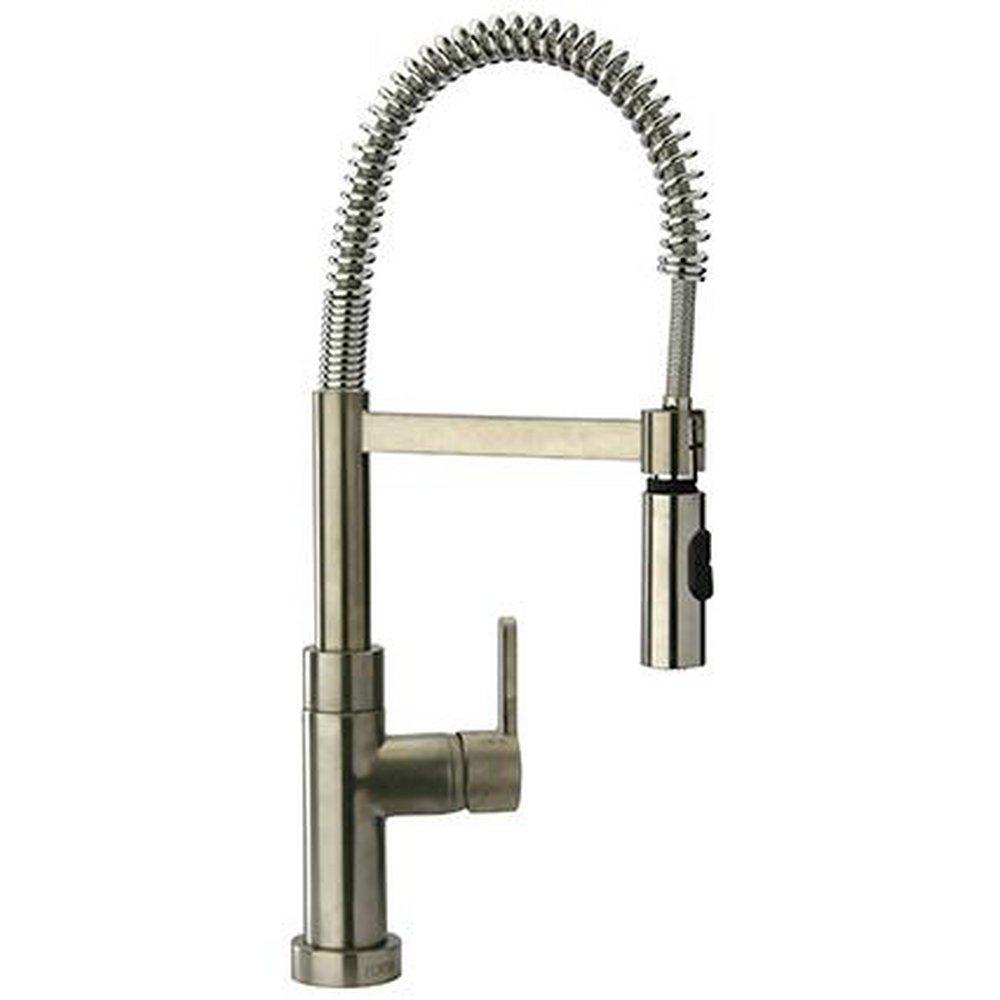 Fortis Brushed Nickel Single Handle Pull Down Kitchen Faucet 