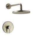 Pressure Balancing Shower Trim with Single Lever Handle in Brushed Nickel