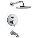 2.2 gpm Single Lever Handle Tub and Shower Trim Kit in Polished Chrome