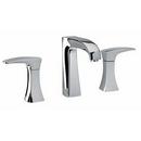 Double Lever Handle Widespread Lavatory Faucet in Polished Chrome