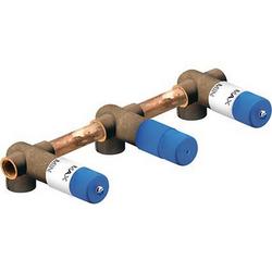 1/2 in. NPT Wall Mount Two Handle Lavatory Faucet Valve