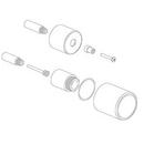 Thermostat Volume Control and Diverter Extension Kit for Fortis San, Marco and Brera Diverter Valve in Brushed Nickel