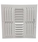 8 x 8 in. Residential Ceiling & Sidewall Register in White 4-way Steel