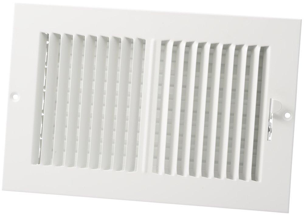 PROSELECT&reg; White 10 in. Residential Ceiling & Sidewall Register in White 2-way Steel 