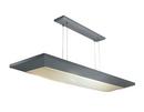 4-3/8 in. 2-Light Suspended Linear with Cable Kit in Satin Aluminum