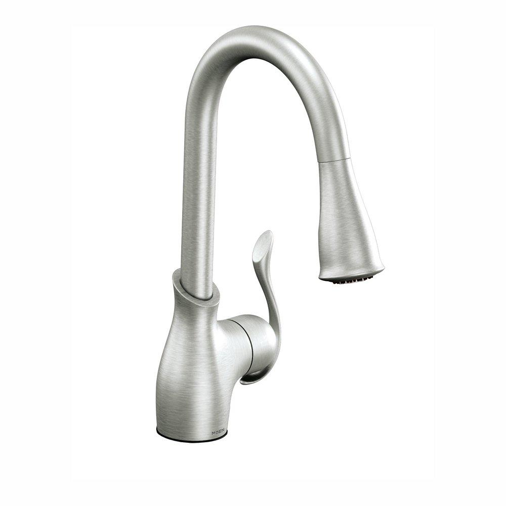 Moen Spot Resist Stainless Single Handle Pull Down Kitchen Faucet 