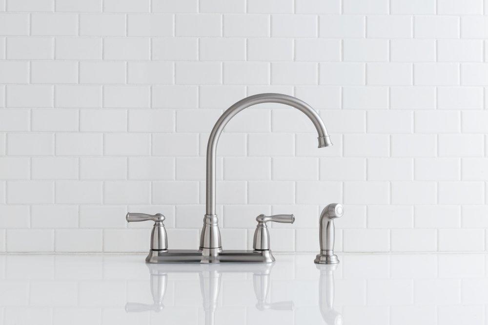 Moen Spot Resist&trade; Stainless Two Handle Kitchen Faucet 