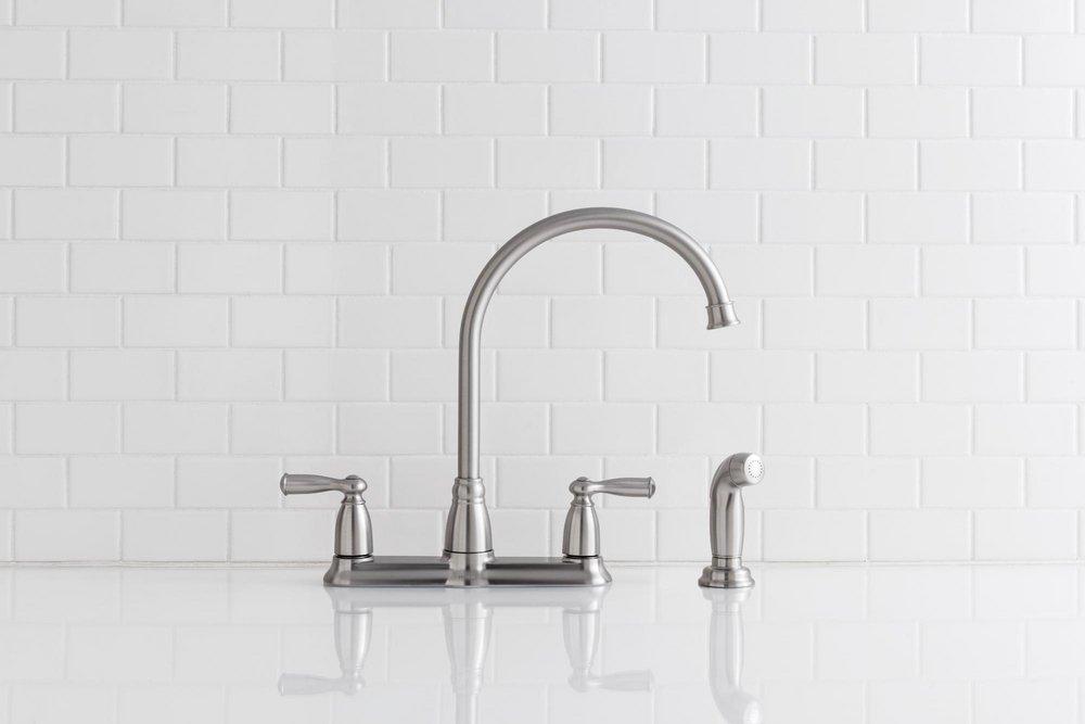 Moen Spot Resist&trade; Stainless Two Handle Kitchen Faucet 