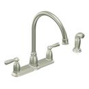 Moen Spot Resist&trade; Stainless Two Handle Kitchen Faucet 