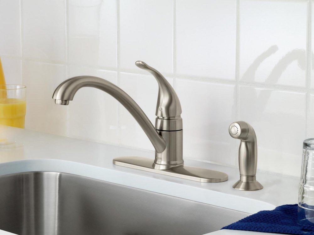Moen Spot Resist Stainless Single Handle Kitchen Faucet 