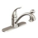 Single Handle Kitchen Faucet with Side Spray in Spot Resist Stainless