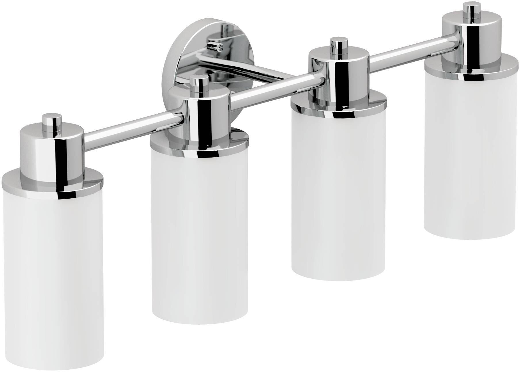 Moen Polished Chrome 29 in. Medium Base Globe Bath Light 