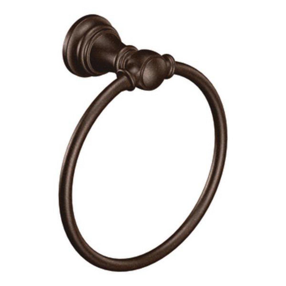 Moen Oil Rubbed Bronze Round Closed Towel Ring 