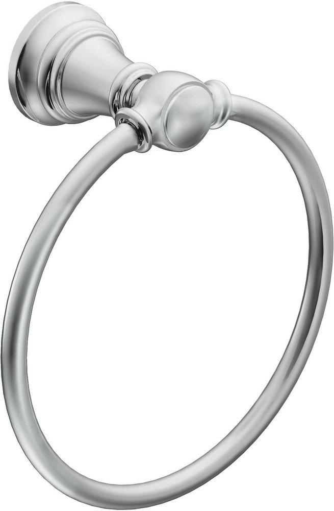 Moen Brushed Nickel Round Closed Towel Ring 