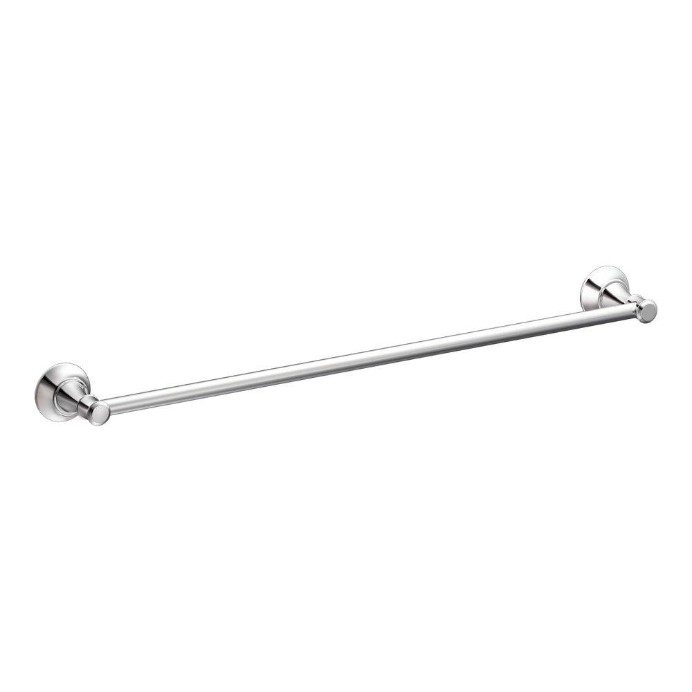 Moen Polished Chrome 24 x 3-2/5 x 2-3/10 in. Towel Bar 