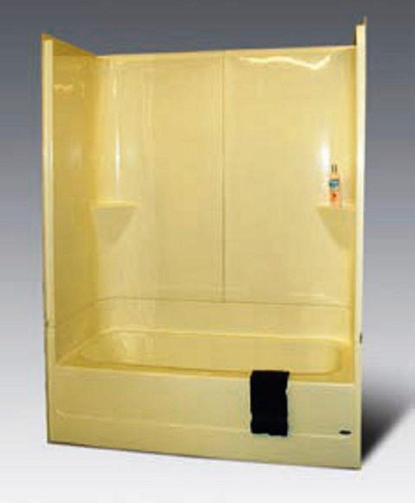 Warm Rain White 60 x 30 in. Tub & Shower Unit 