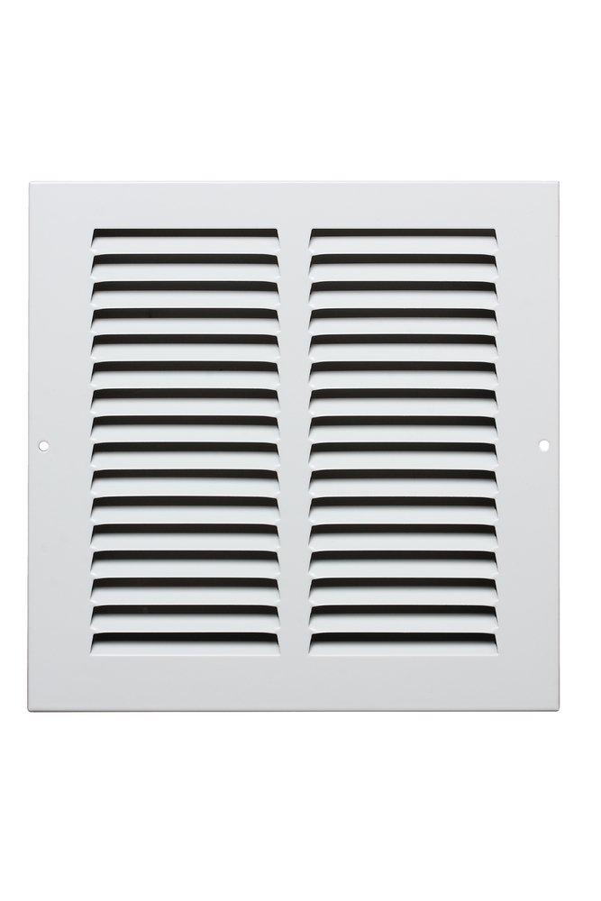 PROSELECT&reg; White 6 x 6 in. Residential Return Grille in White Aluminum 