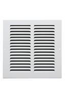 6 x 6 in. Residential 1-way Return Grille in White Aluminum