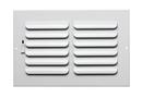 12 x 4 in. Residential Ceiling & Sidewall Register in White 1-way Steel