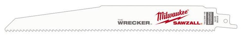 Milwaukee&reg; Silver 8 TPI Super Sawzall Reciprocating Blade 