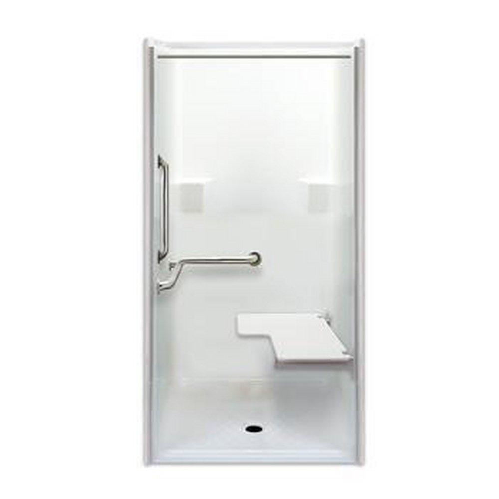 Aquarius Industries White 39 x 39 in. ADA Transfer Shower Stall 