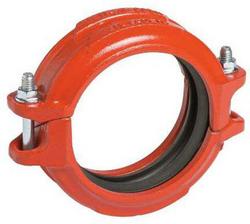 6 in. Orange Enamel Grooved Rigid Coupling