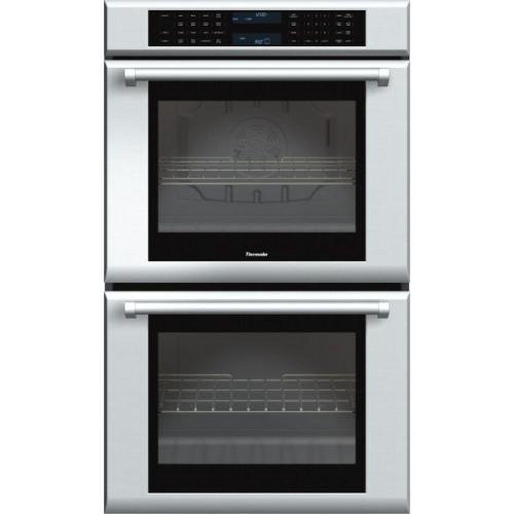 Thermador Stainless Steel 29-3/4 in. 7600W Double Electric Convection Wall Oven with Professional Handles 