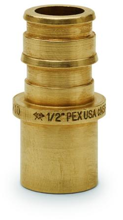 1 in. Brass PEX Expansion x 1 in. Male Sweat Adapter