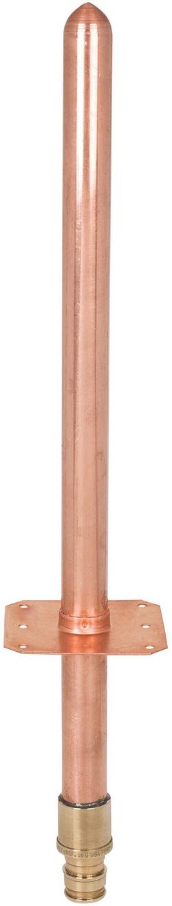 1/2 in x 12 in. F1960 Copper Brass Stub Out