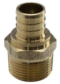 3/4 in. Brass PEX Crimp x 1/2 in. MPT Adapter