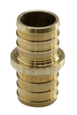 1/2 x 3/8 in. Brass PEX Crimp Coupling