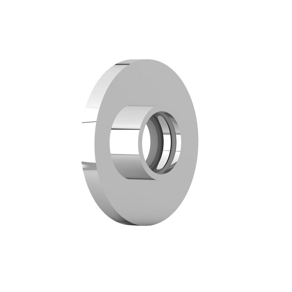 Ginger Polished Chrome Straight Shower Rod Bracket 