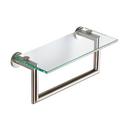 Ginger USA Satin Nickel 12 in. Shelf with Towel Bar 