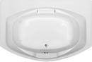 Hydro Systems White 72 x 48 in. Oval in Rectangle Whirlpool Bathtub with Combo System and Rear Drain 