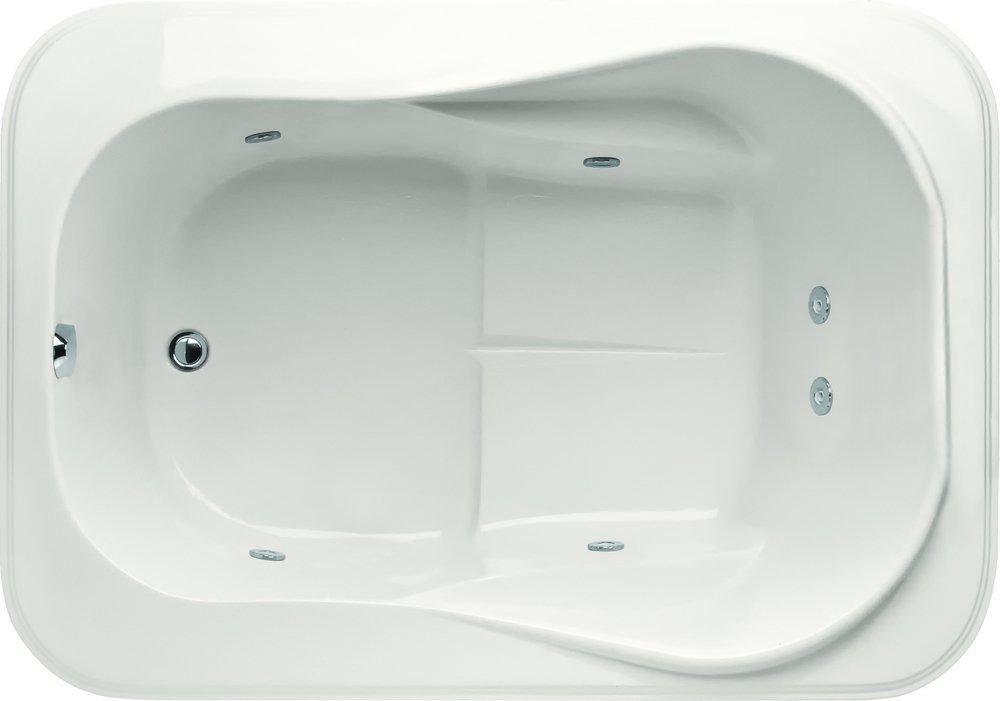 Hydro Systems White 60 x 42 in. Combo Drop-In Bathtub with End Drain 