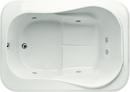 60 x 42 in. Combo Drop-In Bathtub with End Drain in White