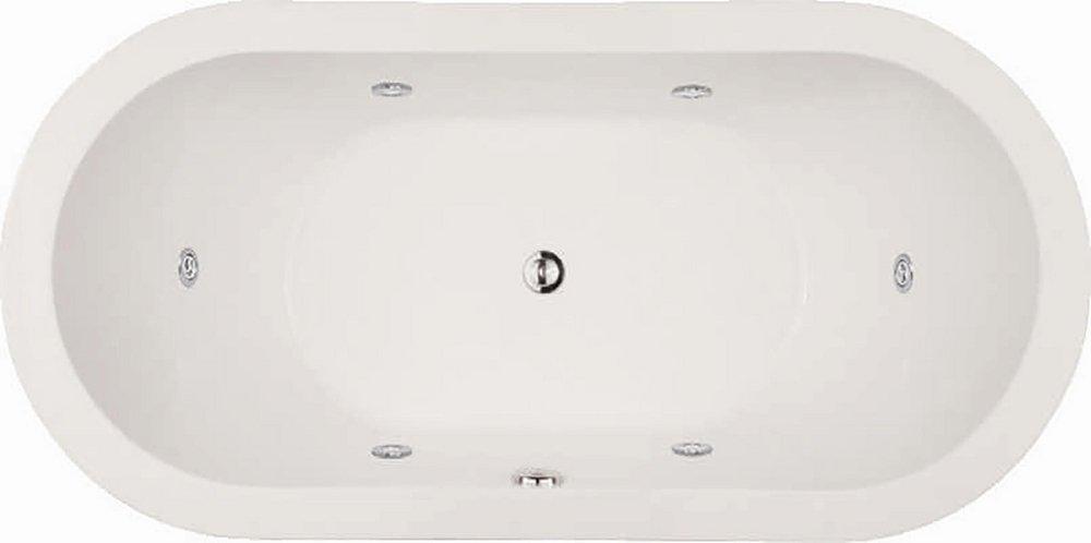 Hydro Systems Bone 66 x 32 in. Combo Drop-In Bathtub with Center Drain 