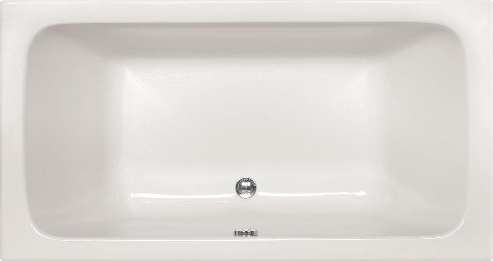 Hydro Systems White 60 x 32 in. Drop-In Bathtub with Center Drain 