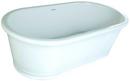 Hydro Systems White 60 x 32 in. Drop-In Bathtub with Center Drain 