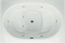 Hydro Systems White 60 x 40 in. Whirlpool Drop-In Bathtub with Center Drain 