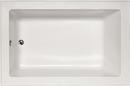66 x 42 in. Drop-In Bathtub with End Drain in White