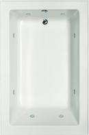 66 x 42 in. Whirlpool Drop-In Bathtub with End Drain in White