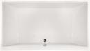 86 x 50 in. Combo Drop-In Bathtub with Center Drain and with Side Drain in Bone