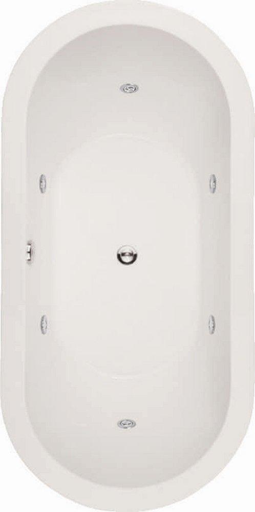 Hydro Systems Biscuit 66 x 32 in. Whirlpool Drop-In Bathtub with Center Drain 