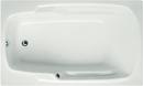 66 x 36 in. Combo Drop-In Bathtub with End Drain in White