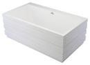 Hydro Systems White 72 x 32 in. Combo Drop-In Bathtub with Center Drain 