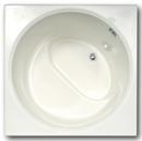 Hydro Systems White 40 x 40 in. Soaker Drop-In Bathtub with Center Drain 