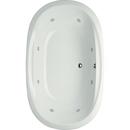 74-3/4 x 44 in. Whirlpool Drop-In Bathtub with Center Drain and with Side Drain in Biscuit