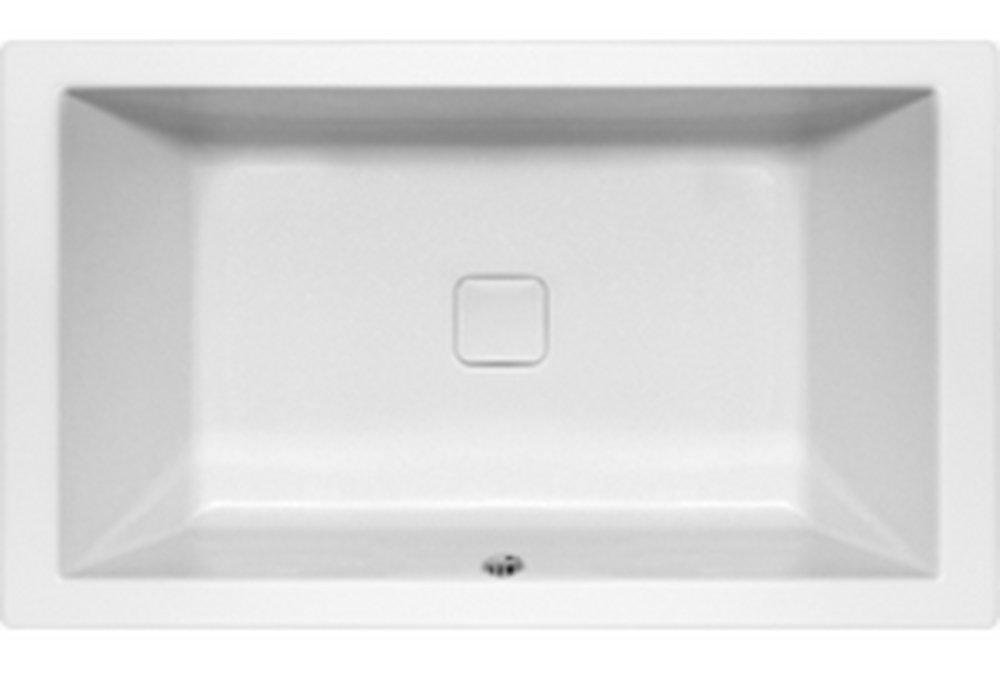 Hydro Systems White 72 x 42 in. Combo Drop-In Bathtub with Center Drain 